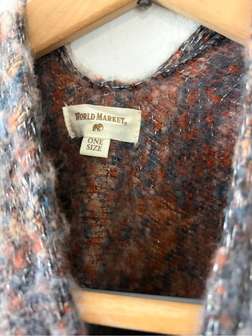 Cost Plus World Market cozy plaid